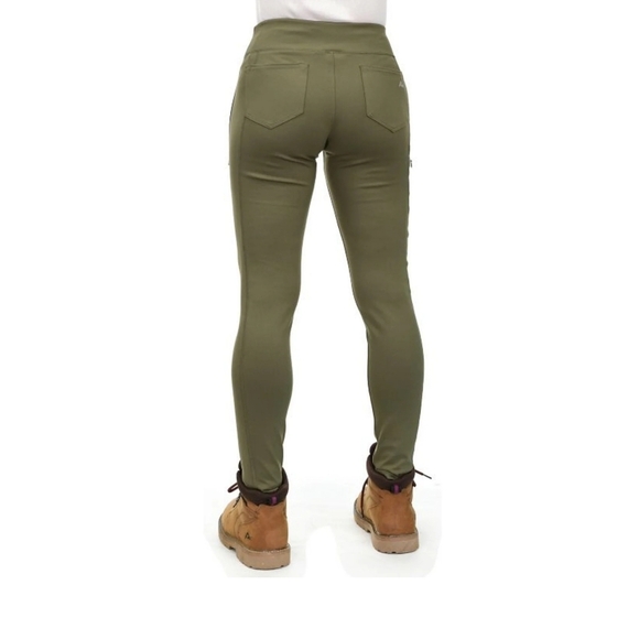 Ridgecut Toughwear Work Leggings Pants Women's M Olive Pull On Stretch Utility - Picture 3 of 12